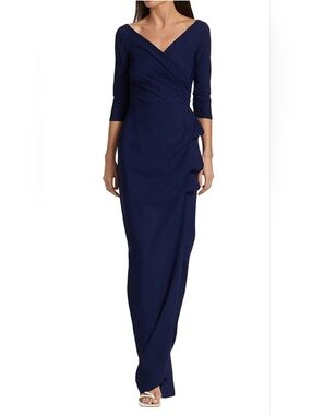 New Chiara Boni La Petite RobeFlorien Ruched Gown.